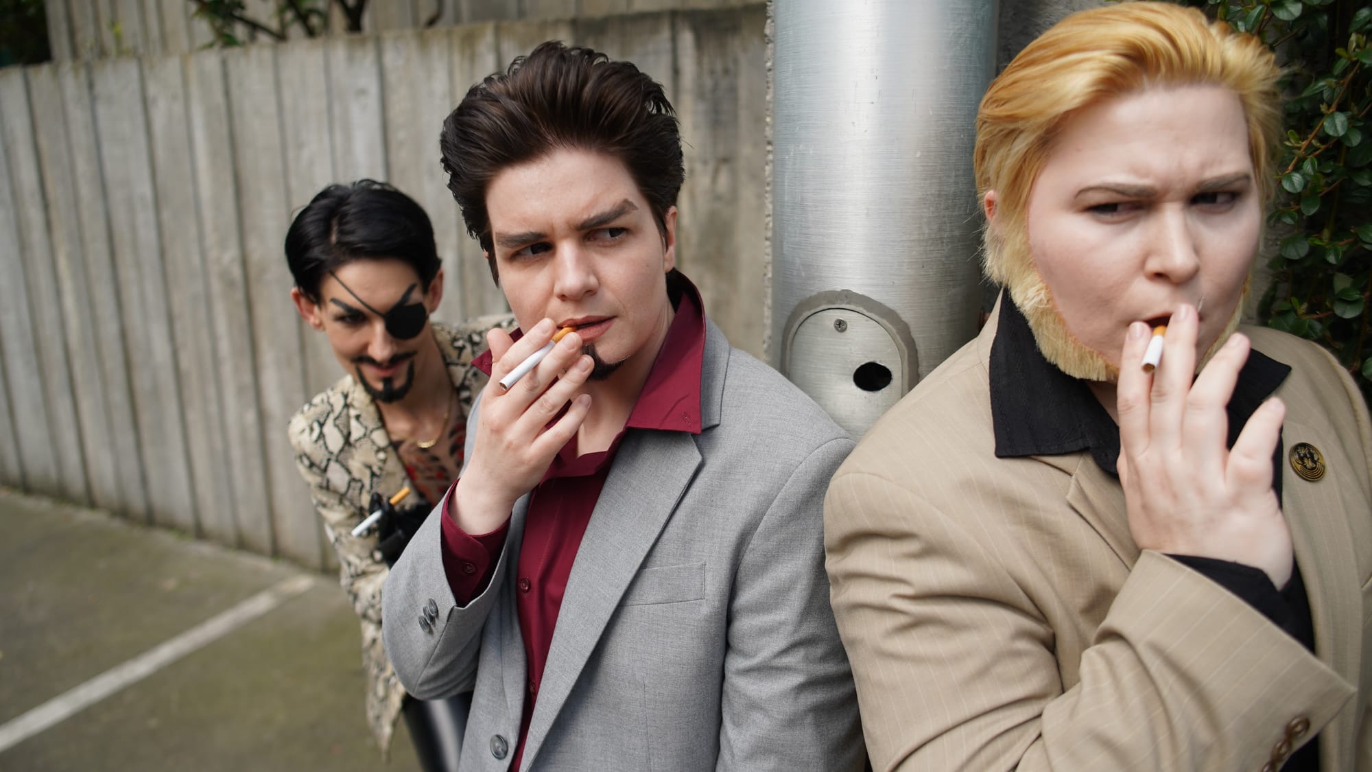 Majima, Kiryu, and Goda; Doing What They Do