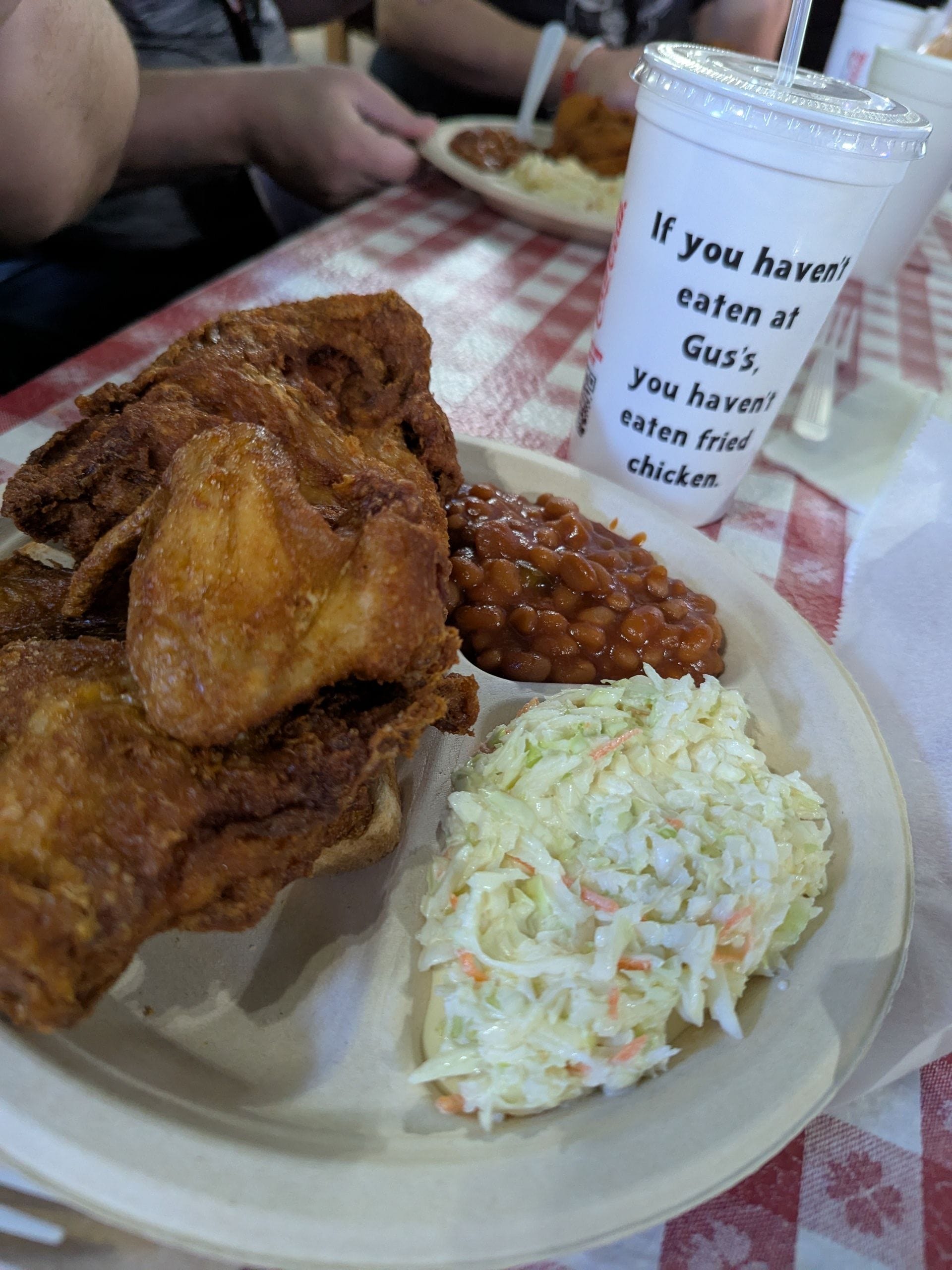 Fried Chicken Plate at Gus' in Memphis